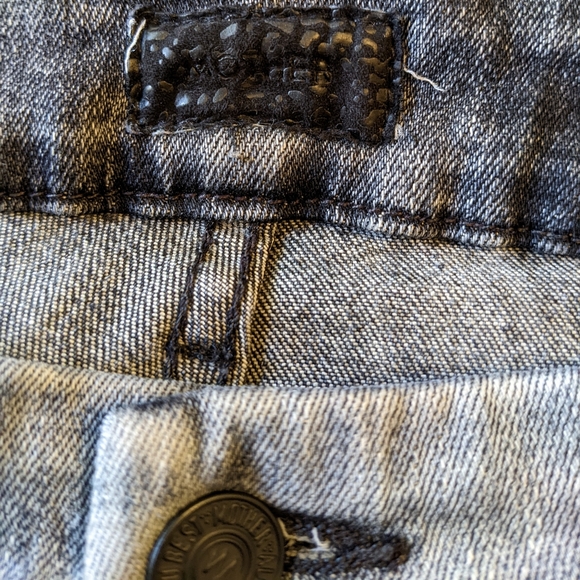 Mother The Looker Skinny Jeans In Grim Shadows Wash Size 28 Mid Rise 26" inseam - Picture 8 of 12